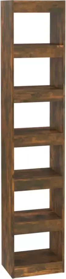 VidaXL -Boekenkast kamerscherm-40x30x198-cm-gerookt-eikenkleurig - Foto 3