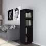 VidaXL Boekenkast kamerscherm 40x35x135 cm massief grenenhout zwart - Thumbnail 2