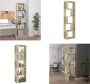 VidaXL Boekenkast kamerscherm 45x24x159 cm bewerkt hout sonoma eiken Boekenkast Boekenkasten Boekenschap Boekenschappen - Thumbnail 1