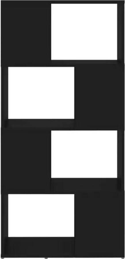 VidaXL -Boekenkast kamerscherm-60x24x124 5-cm-spaanplaat-zwart - Foto 3