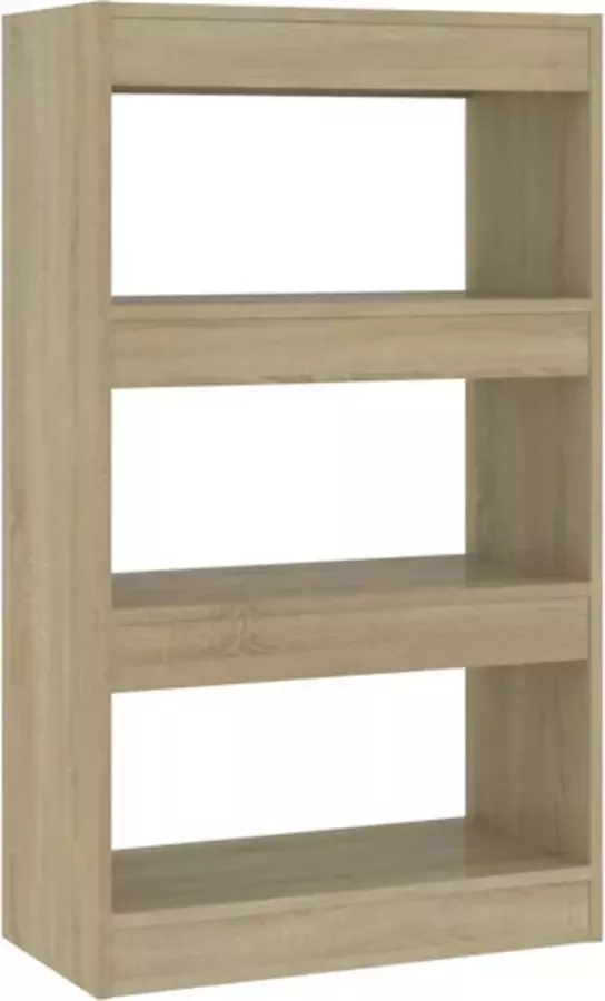 VidaXL -Boekenkast kamerscherm-60x30x103-cm-bewerkt-hout-sonoma-eiken - Foto 3