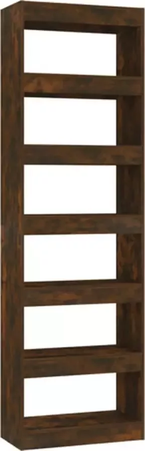 VidaXL -Boekenkast kamerscherm-60x30x198-cm-gerookt-eikenkleurig - Foto 2