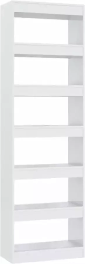 VidaXL -Boekenkast kamerscherm-60x30x198-cm-hoogglans-wit - Foto 3