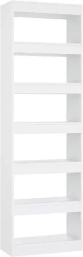 VidaXL -Boekenkast kamerscherm-60x30x198-cm-wit - Foto 2