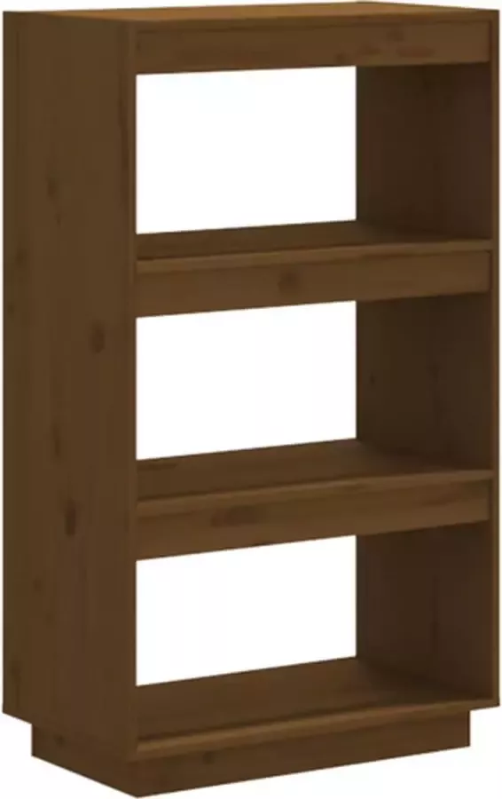 VidaXL -Boekenkast kamerscherm-60x35x103-cm-grenenhout-honingbruin - Foto 4