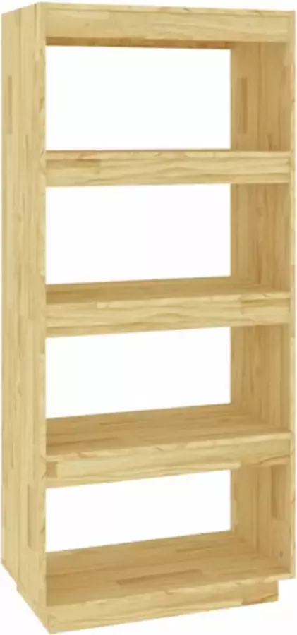 VidaXL -Boekenkast- -kamerscherm-60x35x135-cm-massief-grenenhout - Foto 3