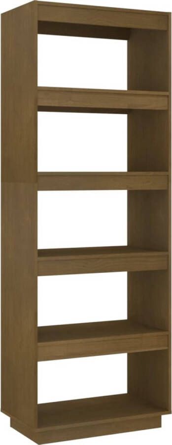 VidaXL -Boekenkast kamerscherm-60x35x167-cm-grenenhout-honingbruin - Foto 3