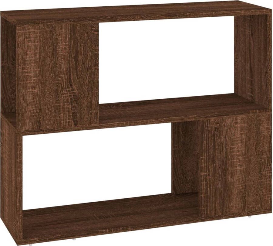 VidaXL -Boekenkast kamerscherm-80x24x63-cm-bruineikenkleurig