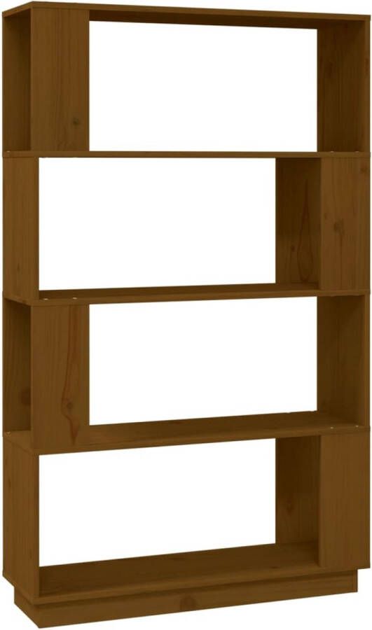 VidaXL -Boekenkast kamerscherm-80x25x132-cm-massief-hout-honingbruin - Foto 2