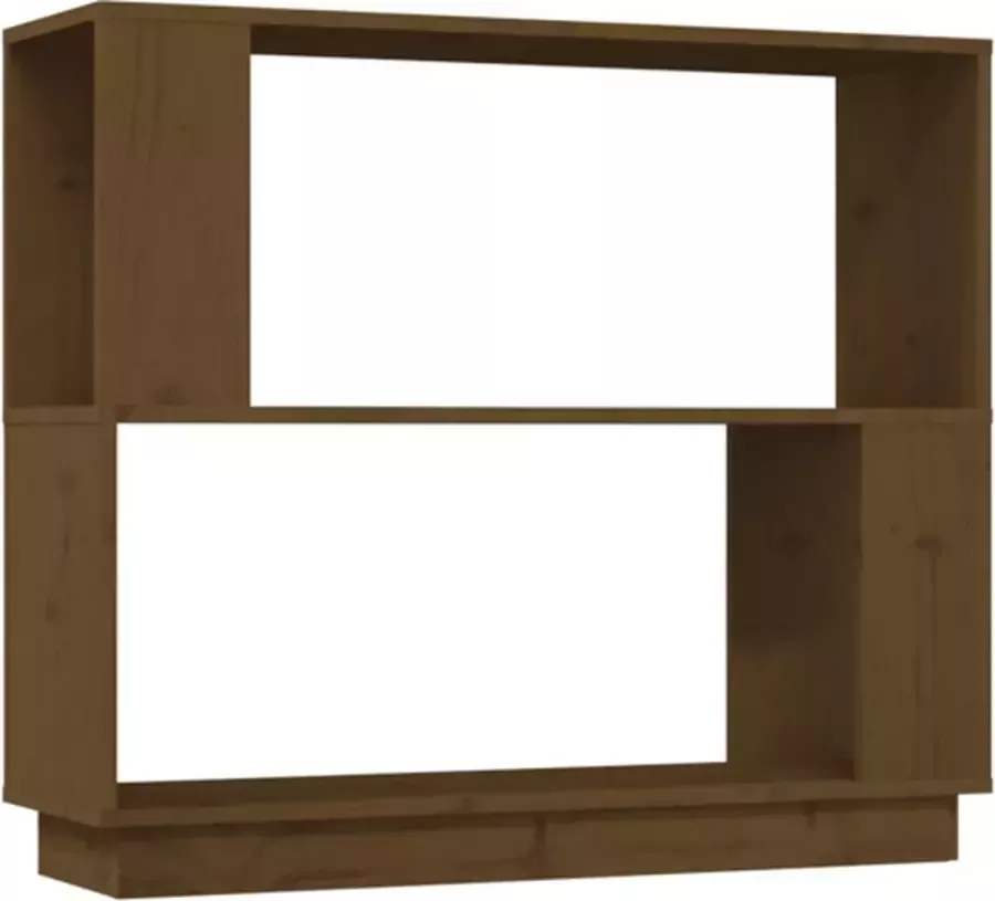 VidaXL -Boekenkast kamerscherm-80x25x70-cm-massief-hout-honingbruin - Foto 3