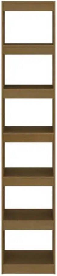 VidaXL -Boekenkast kamerscherm-massief-grenenhout-honingbruin - Foto 7