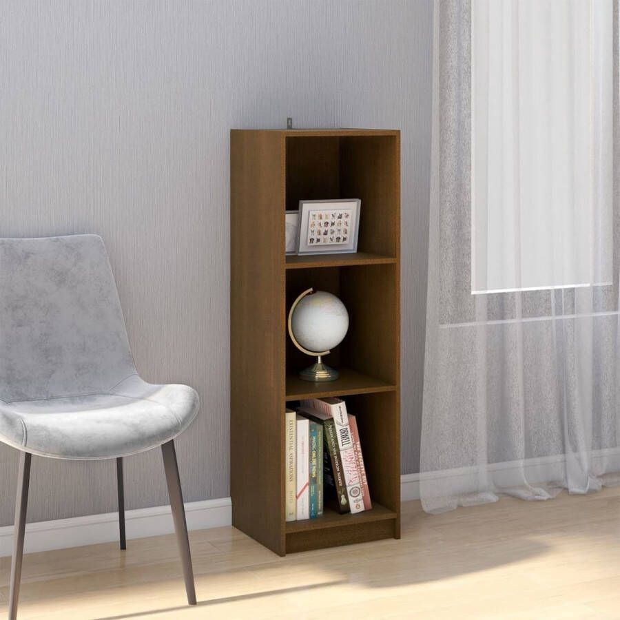 VidaXL -Boekenkast kamerscherm-massief-grenenhout-honingbruin