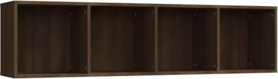VIDAXL Boekenkast tv-meubel 143x30x36 cm bewerkt hout bruineikenkleur - Foto 4
