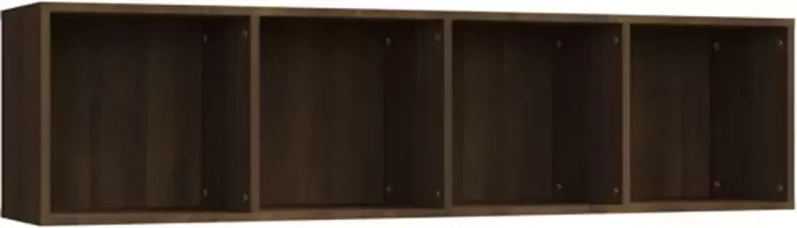 VidaXL Boekenkast tv-meubel 143x30x36 cm bewerkt hout bruineikenkleur - Foto 4