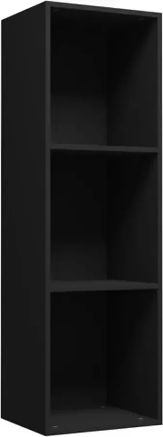 VidaXL Boekenkast tv-meubel 36x30x114 cm bewerkt hout zwart