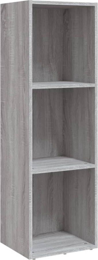 VidaXL Boekenkast Grijs Sonoma Eiken 36x30x114 cm Boekenkast Houten Boekenkast Grijze Boekenkast Boekenplank Tv Meubel Woonaccessoires