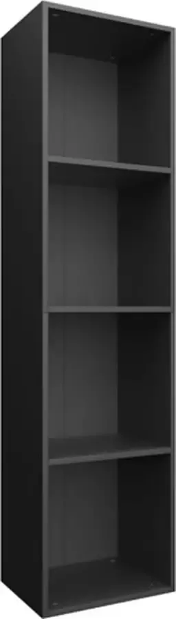 VidaXL -Boekenkast tv-meubel-36x30x143-cm-bewerkt-hout-zwart - Foto 2