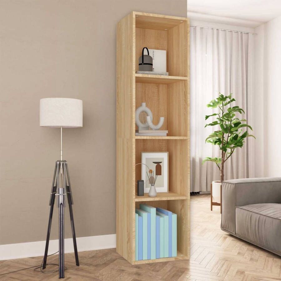 VidaXL -Boekenkast tv-meubel-36x30x143cm-bewerkt-hout-sonoma-eikenkleur