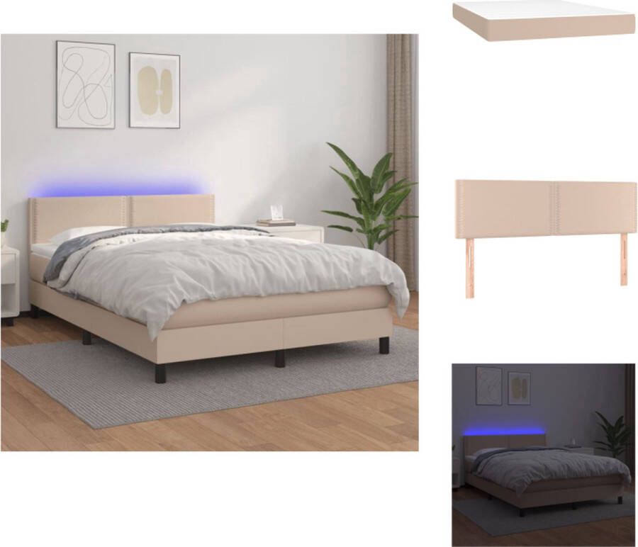 VidaXL Boxspring Bed 203 x 144 x 78 88 cm Ken- comfortabel en duurzaam Bed