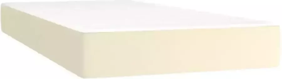 VidaXL -Boxspring-met-matras-en-LED-kunstleer-crèmekleurig-200x200-cm - Foto 3