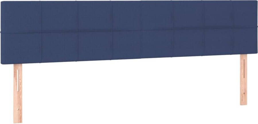VidaXL -Boxspring-met-matras-en-LED-stof-blauw-180x200-cm - Foto 3
