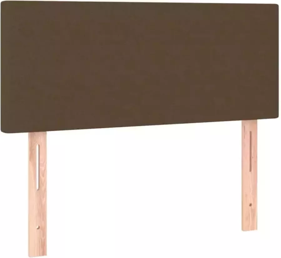 VidaXL -Boxspring-met-matras-en-LED-stof-donkerbruin-80x200-cm - Foto 3