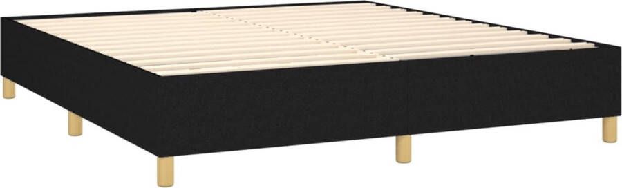 VidaXL -Boxspring-met-matras-en-LED-stof-zwart-160x200-cm - Foto 5
