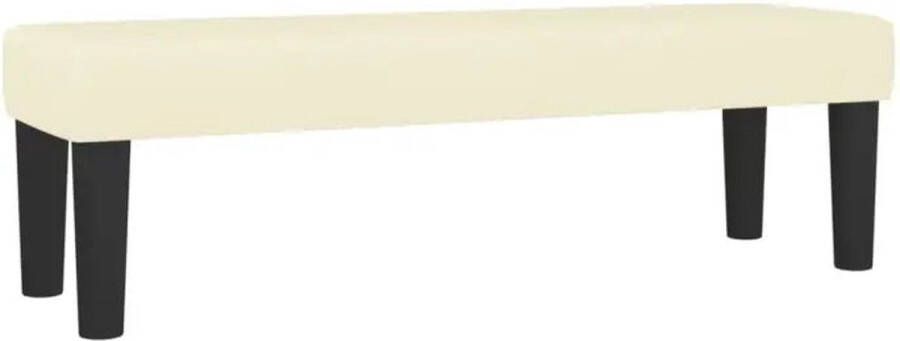 VidaXL -Boxspring-met-matras-kunstleer-crèmekleurig-200x200-cm - Foto 4