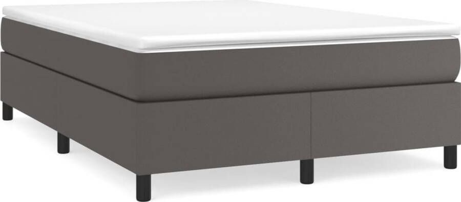 VidaXL -Boxspring-met-matras-kunstleer-grijs-180x200-cm - Foto 4