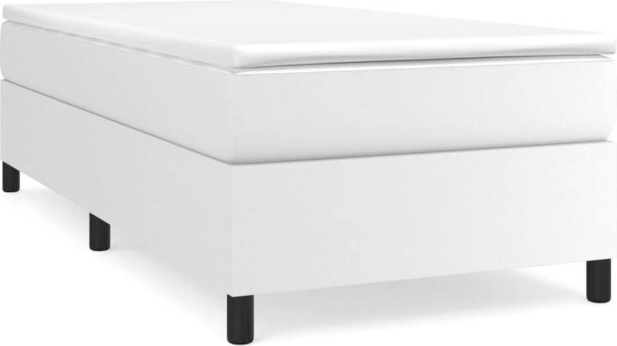 VidaXL -Boxspring-met-matras-kunstleer-wit-80x200-cm - Foto 16