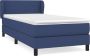 VIDAXL Boxspring met matras stof blauw 90x190 cm - Thumbnail 2