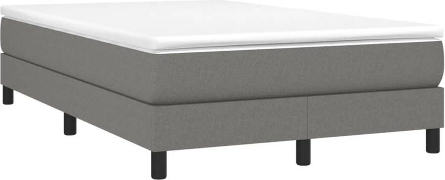 Vida XL Boxspring met matras stof donkergrijs 120x190 cm SKU: V3269658 - Foto 4