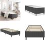 VidaXL Boxspring stof donkergrijs 80x200 cm Boxspring Boxsprings Boxspringbed Boxspringbedden - Thumbnail 1