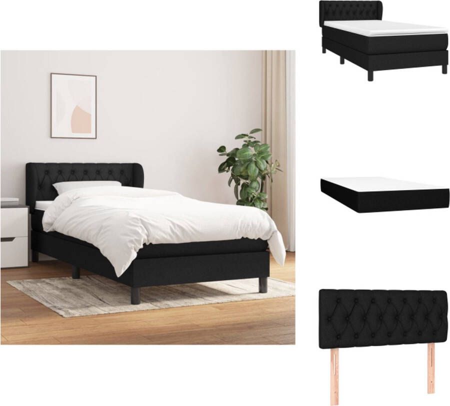 VidaXL Boxspringbed Comfort Bed 100 x 200 x 20 cm Pocketvering matras Bed