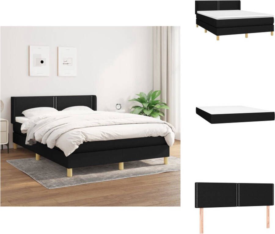 VidaXL Boxspringbed Comfort Bed Matras 140 x 190 cm Luxe slaapcomfort Bed