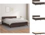 VidaXL Boxspringbed Kunstleer 160 x 200 cm Pocketvering matras Verstelbaar hoofdbord Huidvriendelijk topmatras Bed - Thumbnail 1