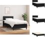 VidaXL Boxspringbed Pocketvering matras Middelharde ondersteuning Huidvriendelijk topmatras Zwart 203 x 80 x 78 88 cm Bed - Thumbnail 2