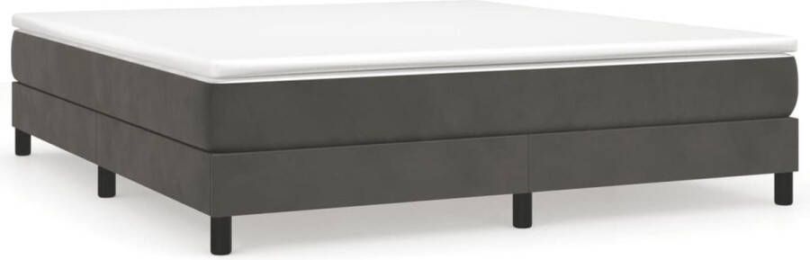 VidaXL Bedframe zonder matras 180x200 cm fluweel donkergrijs - Foto 5
