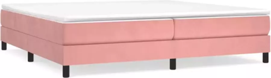 VidaXL Boxspringbedframe fluweel roze 200x200 cm - Foto 2