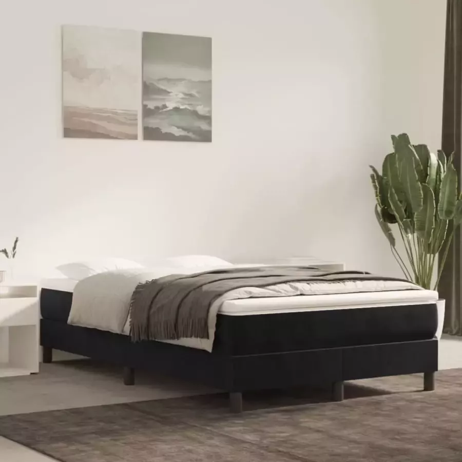 VidaXL Bedframe zonder matras 120x200 cm fluweel zwart - Foto 7