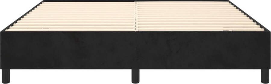 VidaXL Bedframe zonder matras 160x200 cm fluweel zwart - Foto 5