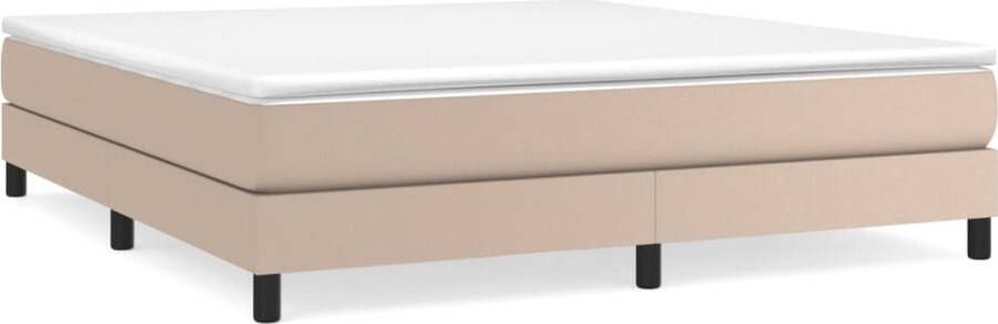VidaXL Boxspringbedframe kunstleer cappuccinokleurig 180x200 cm