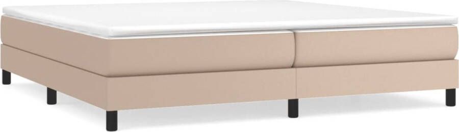VidaXL Boxspringbedframe kunstleer cappuccinokleurig 200x200 cm