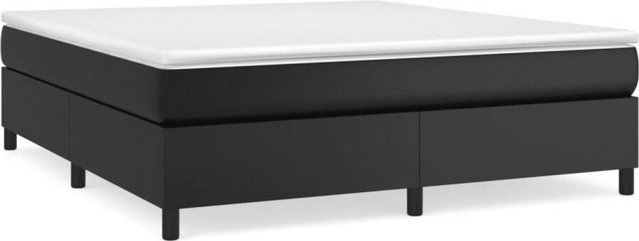 VidaXL Boxspringbedframe kunstleer zwart 180x200 cm - Foto 3