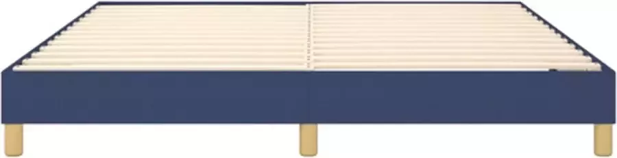 VidaXL Bedframe zonder matras stof blauw 180x200 cm - Foto 4