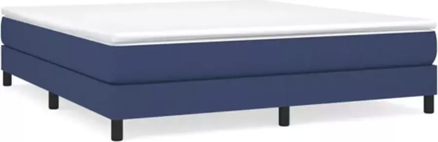 VidaXL Bedframe zonder matras stof blauw 180x200 cm - Foto 2