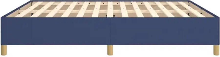 VidaXL Bedframe zonder matras stof blauw 180x200 cm - Foto 6