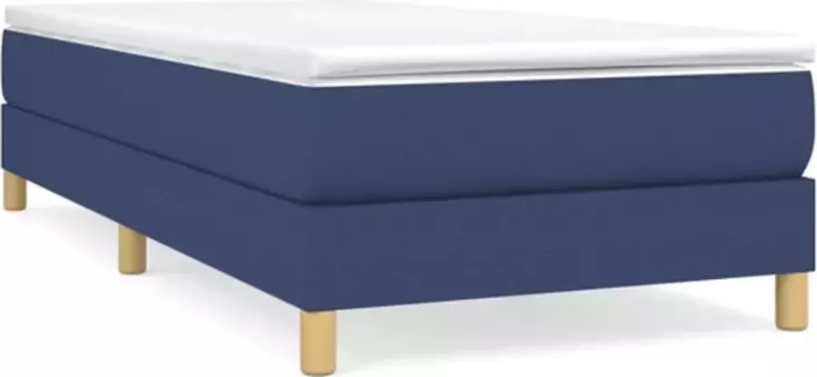 VidaXL Bedframe zonder matras 80x200 cm stof blauw - Foto 7