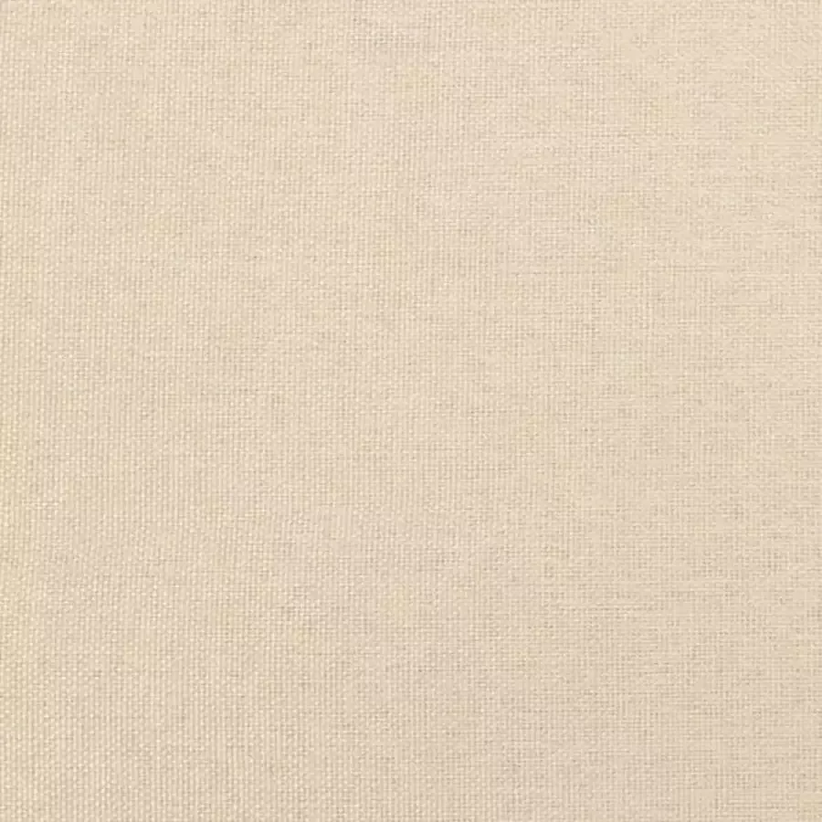 VidaXL Bedframe zonder matras stof crÃ¨mekleurig 140x190 cm