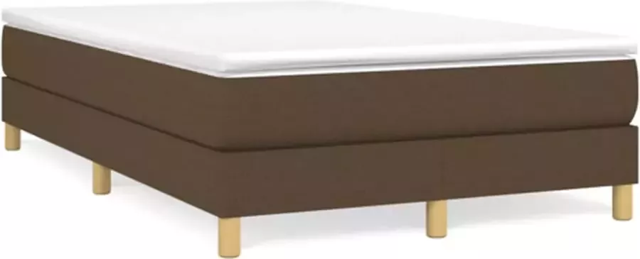 VidaXL Bedframe zonder matras 120x200 cm stof donkerbruin - Foto 4